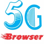 5g web browser hd android application logo